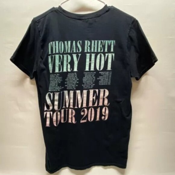 Thomas Rhett Concert T-Shirt Medium Black Graphic Logo Hot Summer Tour 2019 EUC - Picture 8 of 10